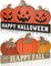 Fall Pumpkin Wooden Block Decor Set – Double-Sided Rustic Halloween & Thanksgiving Table Sign for Autumn Tiered Tray, Farmhouse Centerpieces & Harvest Home Decorations